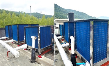 BET356空气能助力锅炉改造，为陕西铜川收费站班宿楼提供冷暖服务